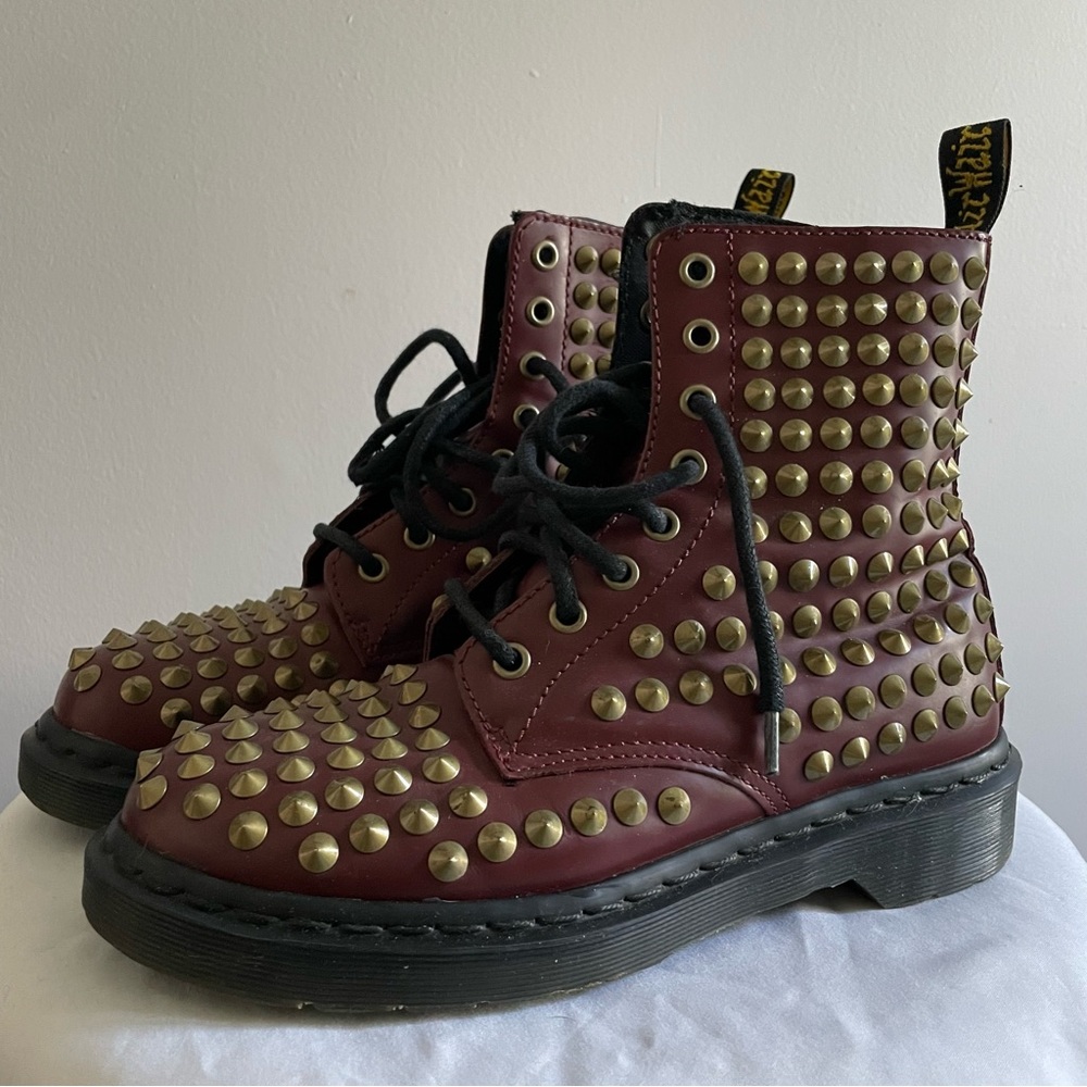 Dr. Martens Cherry Red Spikes